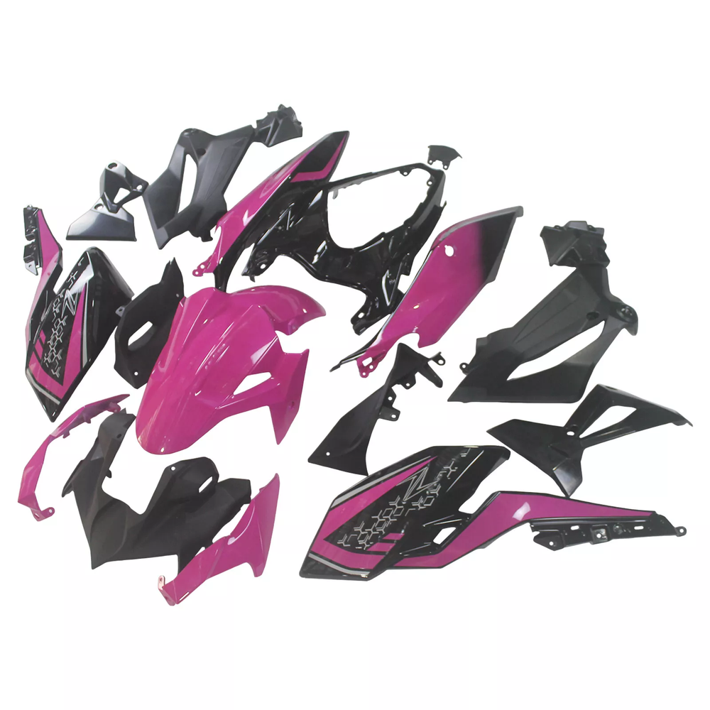 Pink Black Plastic Fairing Kit For Kawasaki Z400 2018 19 2020 Injection Bodywork