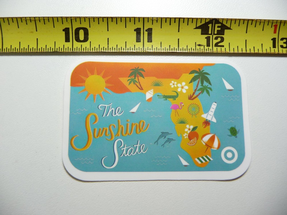 FLORIDA STATE TOURIST SITES TOURISM DECAL STICKER TOURISM TOURIST STATE