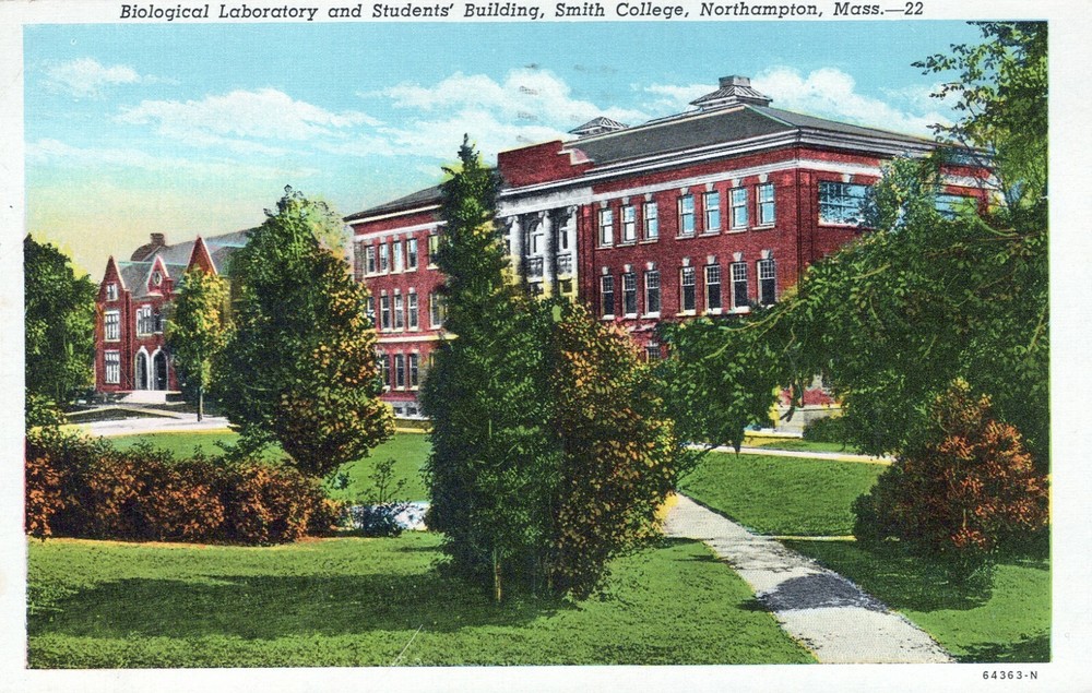 Biological Laboratory Students' Building Northampton Massachusetts Postcard