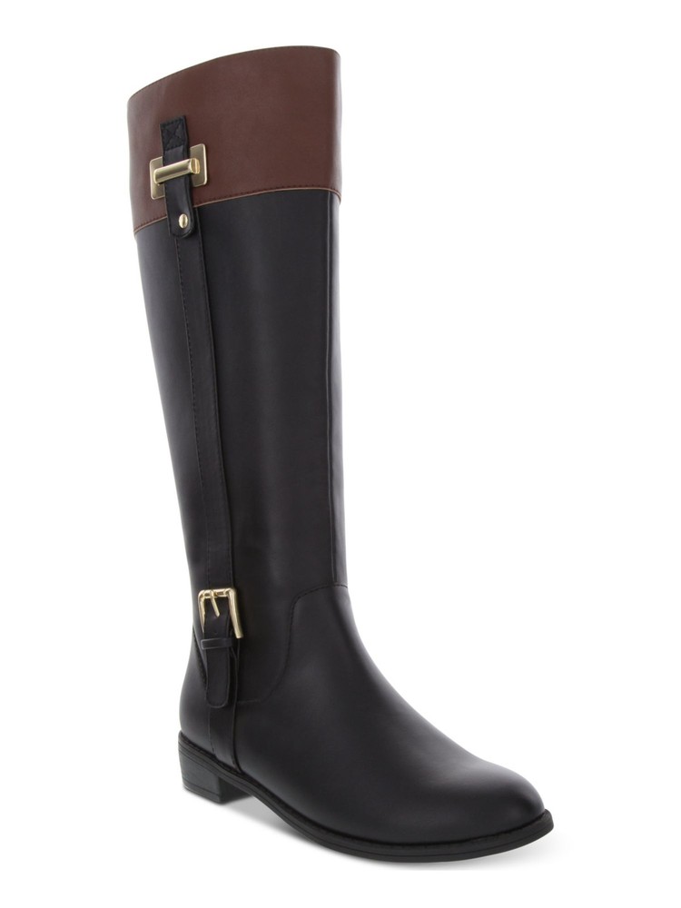 KAREN SCOTT Womens Black Deliee2 Round Toe Block Heel Riding Boot 7 M WC