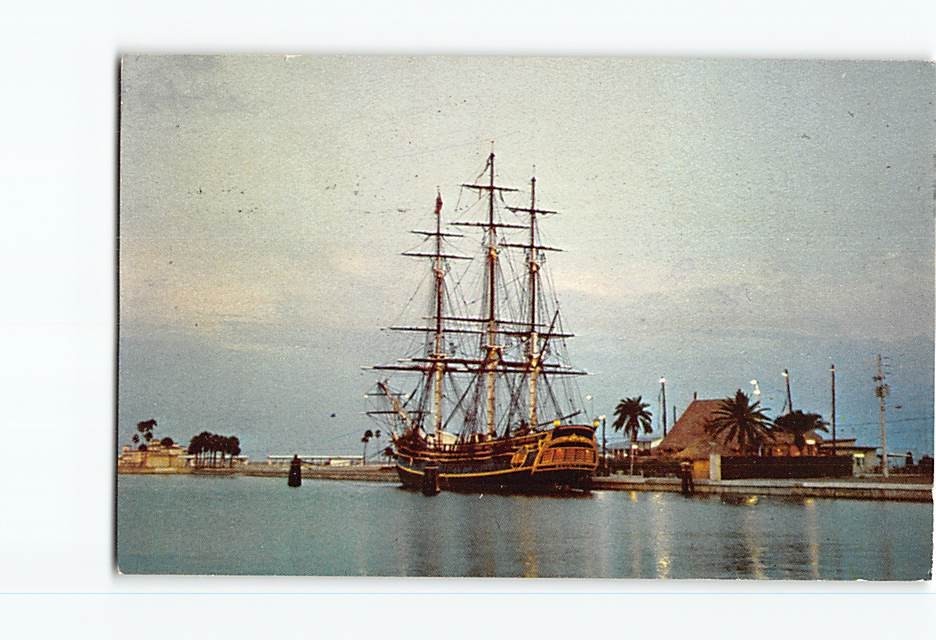 Postcard MGM's Bounty Exhibit Saint St. Petersburg Municipal Pier Florida USA