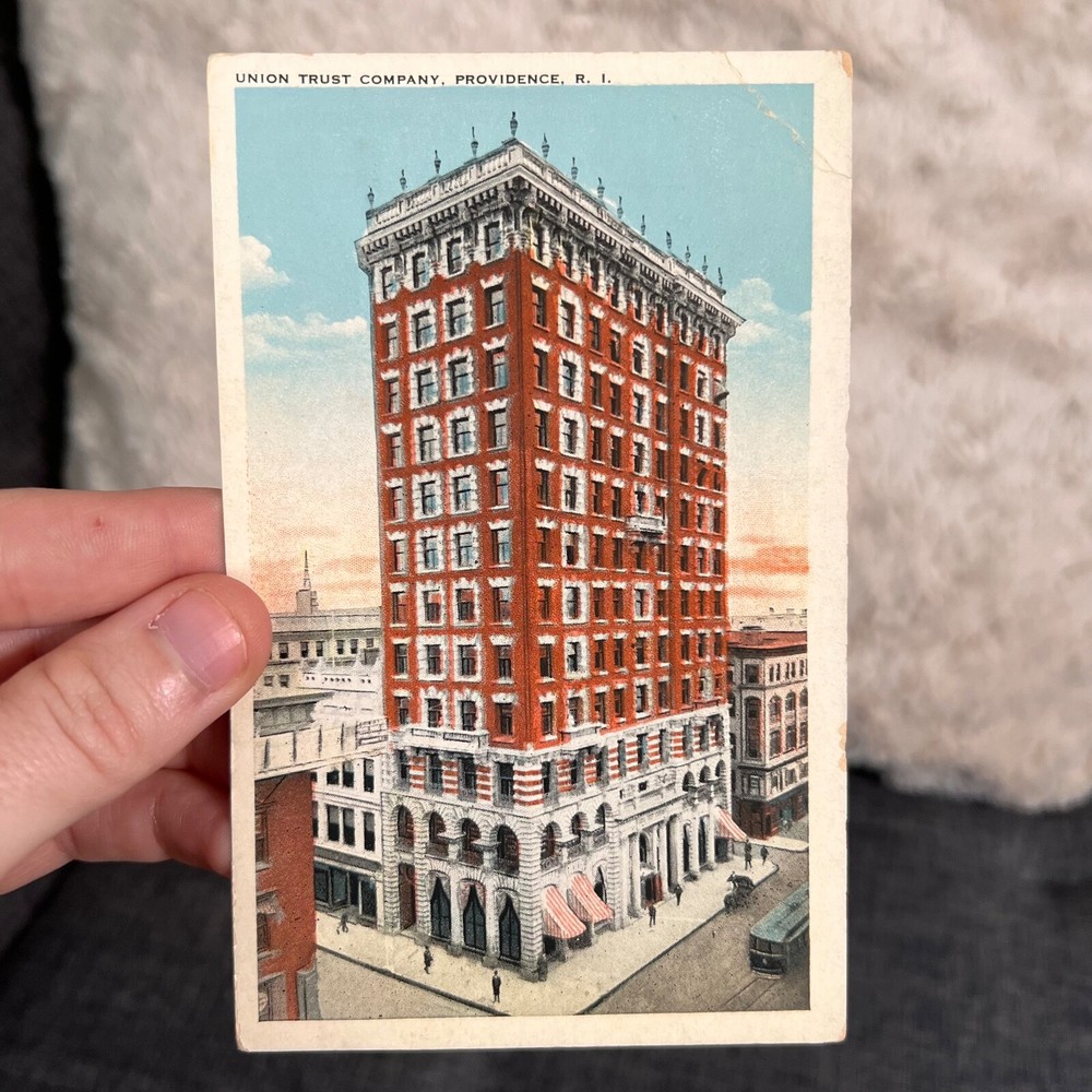 Union Trust Company Providence Rhode Island Vintage Postcard
