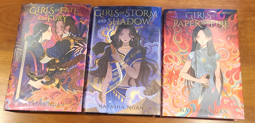 SIGNED Girl of Paper and Fire - Natasha Ngan - ILLUMICRATE HC + EXTRAS