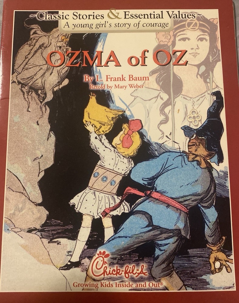 Ozma of Oz by L. Frank Baum, 2003, Chickfila Kids Meal PB, Values To Live