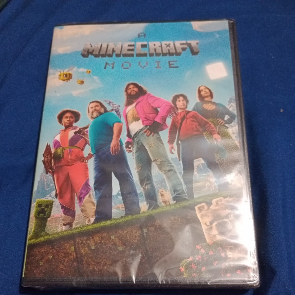 A Minecraft Movie DVD Like New Ex Library Ships Free Jason Mamoa Jack Black