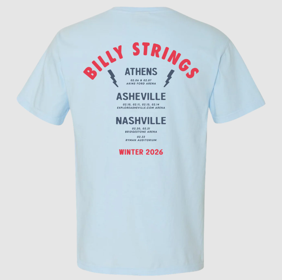 Billy Strings Winter Tour 2026 February With Dates T-Shirt