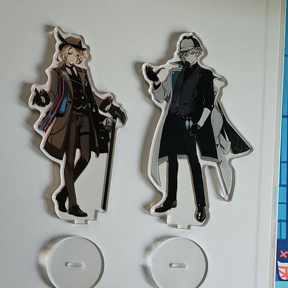 Mihoyo Genshin Impact Detective Alhaitham and Kaveh Acrylic Standee Set