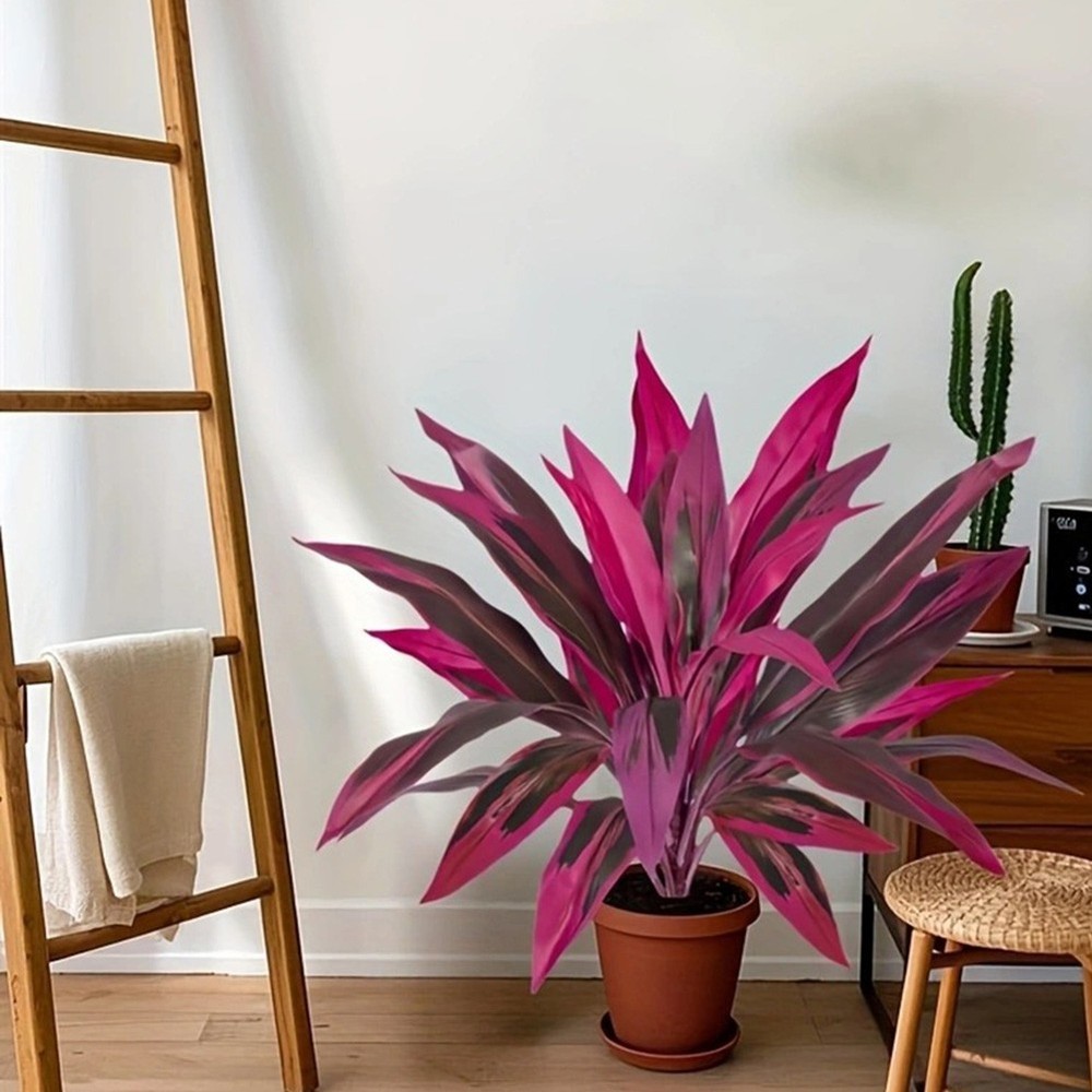 Artificial Cordyline Plant 21.6in Tall Lifelike Design for Indoor Outdoor Areas