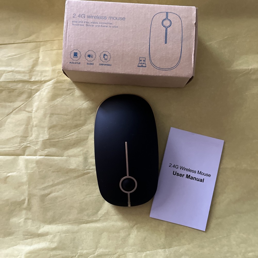 2.4G Wireless Mouse with Ergonomic Design for Comfort  