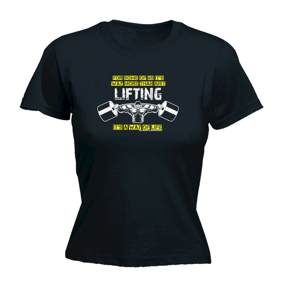 Gym Waymore Than Just Lifting - Womens T Shirt Funny T-Shirt Novelty gift tshirt