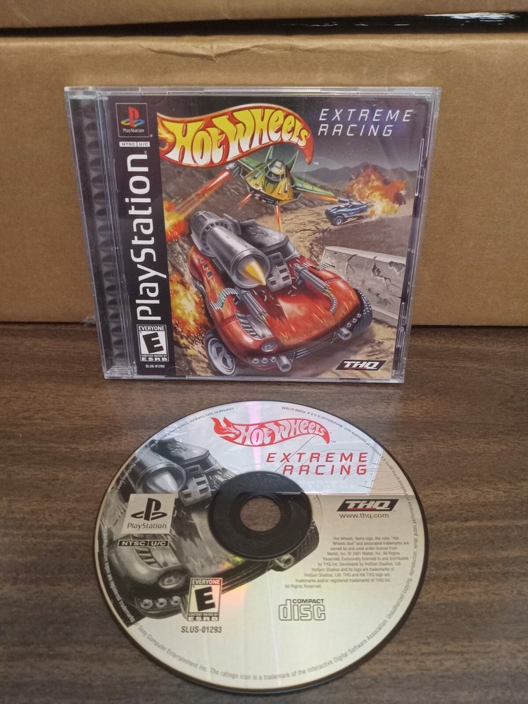 Hot Wheels: Extreme Racing (Sony PlayStation 1 2001) Complete CIB Black Label
