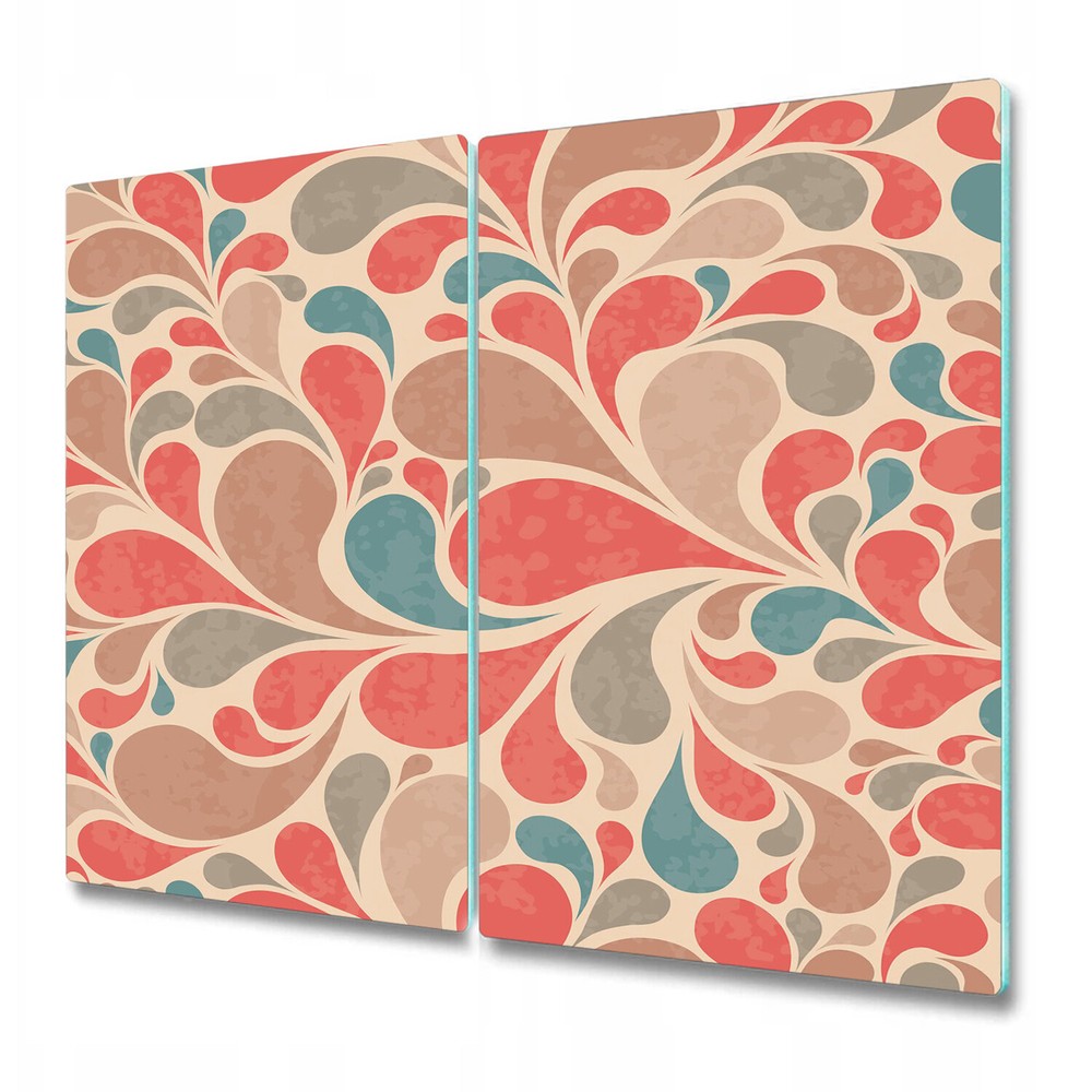 Glass Chopping Board Retro Drops grunge elegant old retro trendy 2x30x52