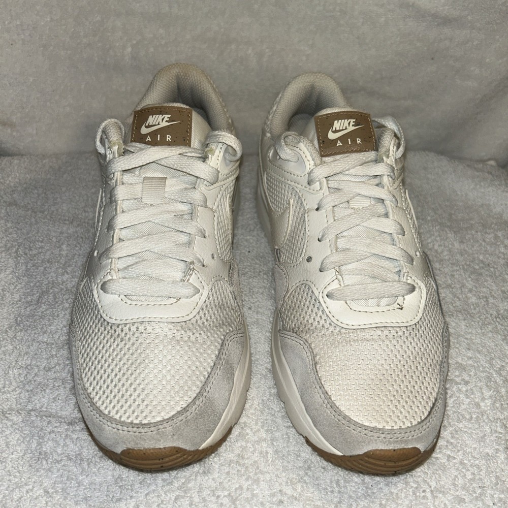 Nike Womens Air Max SC Shoes, SZ: 7 M, CW4554-108 White/tan-gray, Running