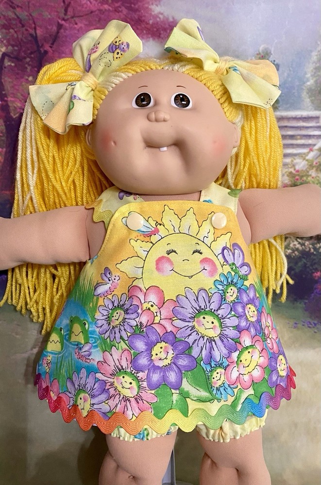 New Handmade Dress Set For 16” Cabbage Patch Kid. No Doll