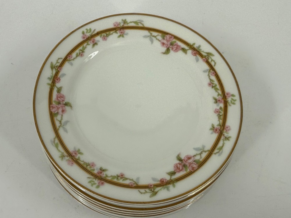 Vintage Theodore Haviland Limoges France Schleiger-11 Bread & Butter Plates-#861