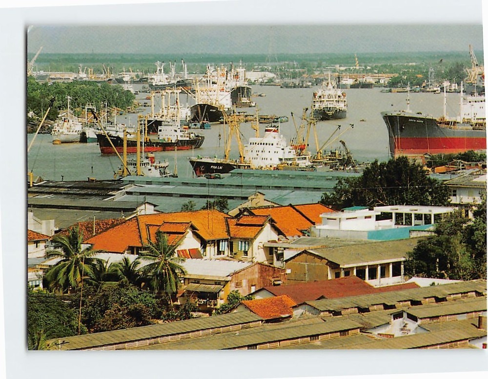 Postcard View on the Saigon River Vietnam