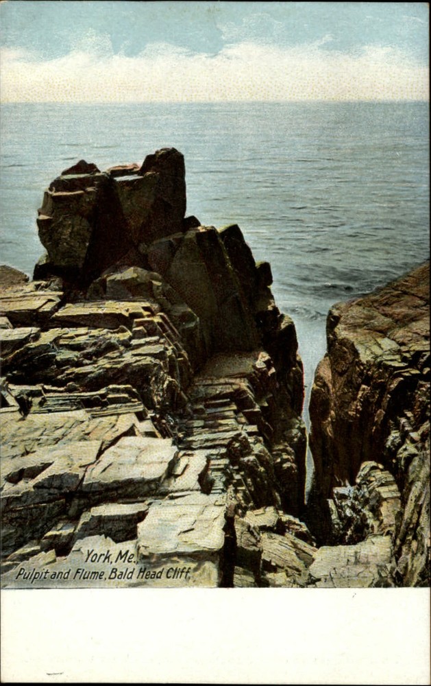 Bald Head Cliff York Maine rock formation Leighton UDB c1905 unposted PC h776