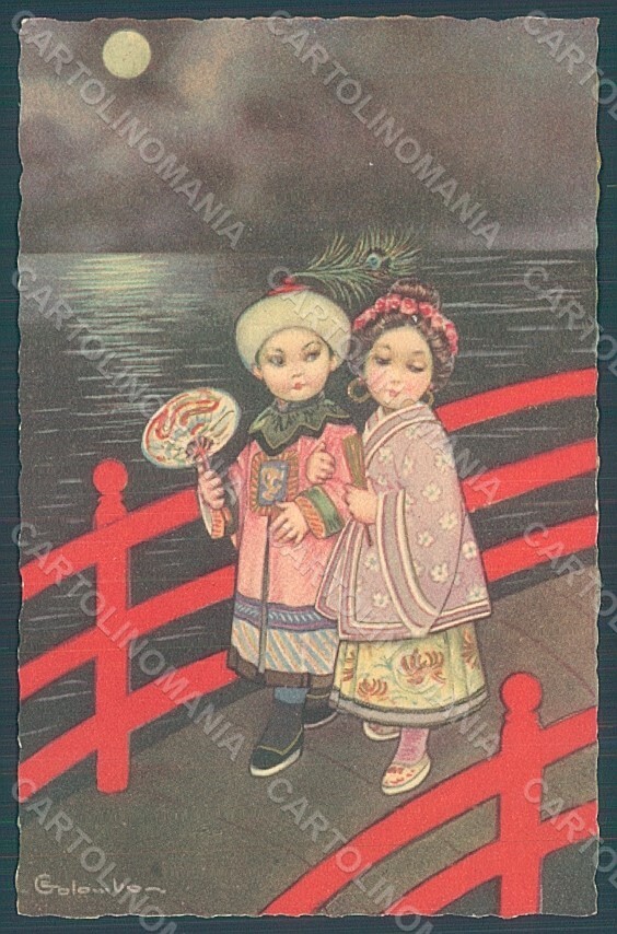 Artist Signed Colombo E. Children serie 2113 postcard HR2690
