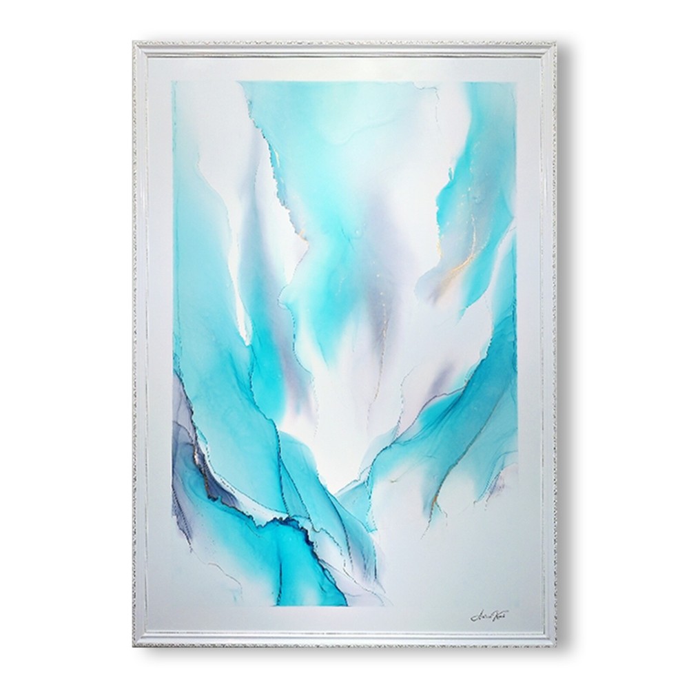 Spirit of the forest Abstract art Blue Forest Nature painting Lightness in art C-image