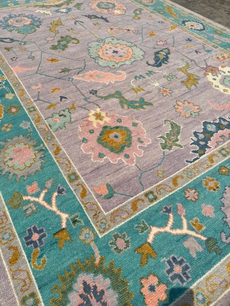 Turkish Oushak Multi-size Hand Knotted Traditional 100% Wool Area Rug Beige 8x10