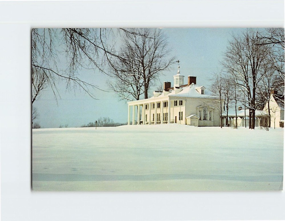 Postcard East Front Mount Vernon Virginia