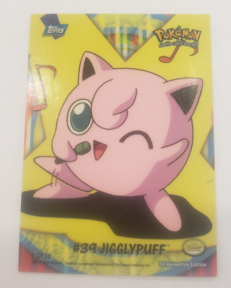2000 Pokemon TV Animation Edition Series 2 Puzzle Back Stickers Jigglypuff 0n5m