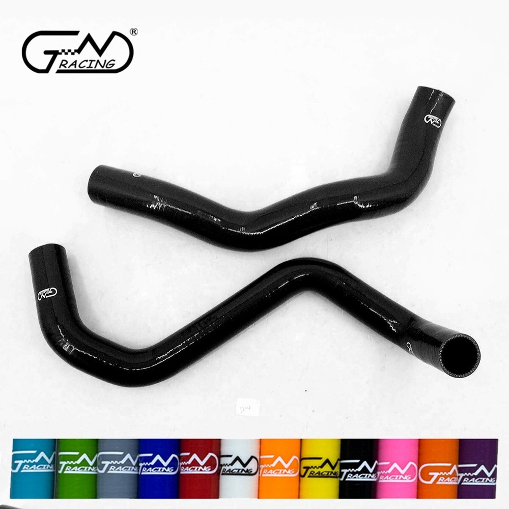 Fit 1999-2004 Ford Mustang V6 3.8L 3.9L SN95 Silicone Radiator Hoses Kit Black