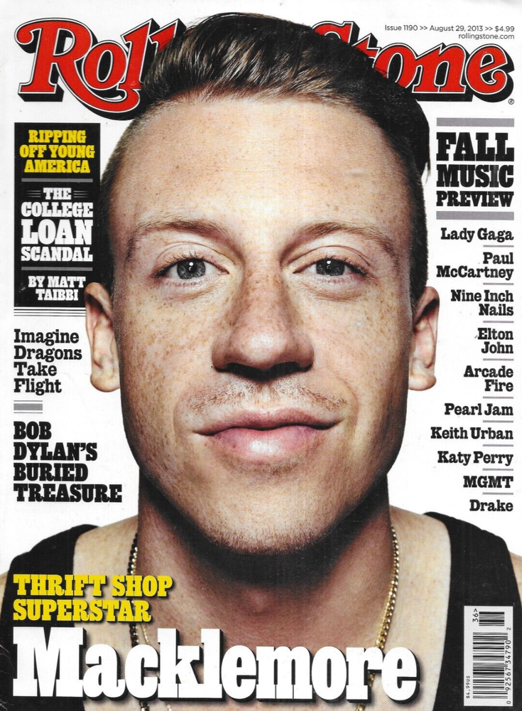 Rolling Stone Magazine Macklemore The College Loan Scandal Barrett Brown 2013