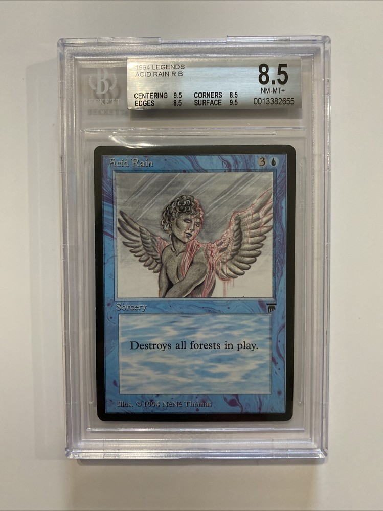 Acid Rain Legends Rare MTG Beckett Graded BGS 8.5 NM-MT+-image