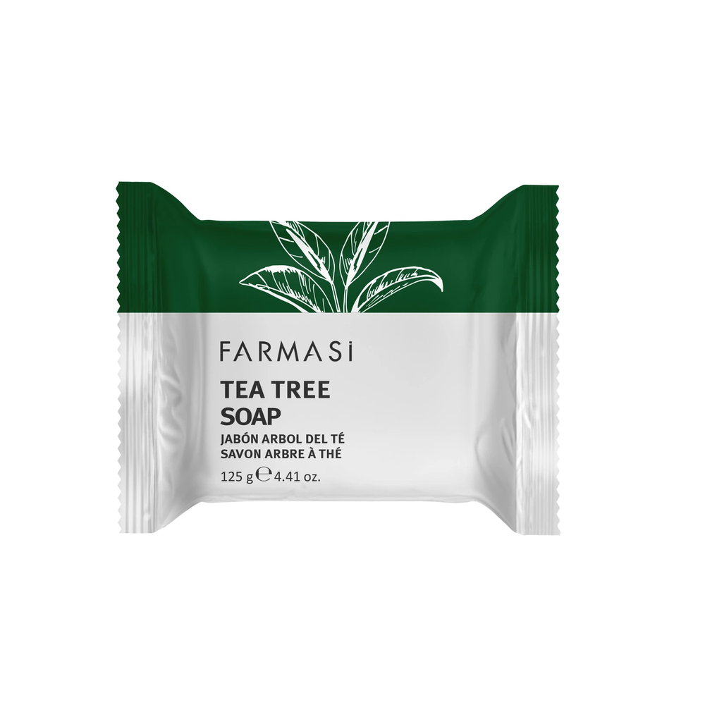 FREE SHIPPING  FARMASI -  TEA TREE SOAP 3 FULL SIZE BARS - 1 PEARL SOAP
