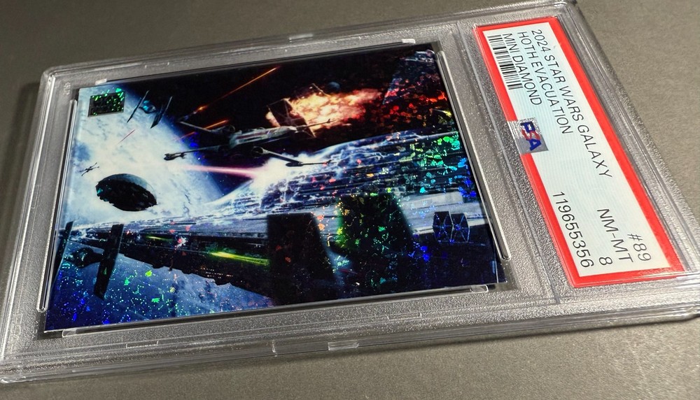 (PSA 8) 2024 Star Wars Galaxy #89, “Hoth Evacuation” Mini Diamond