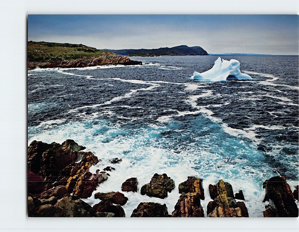 Postcard Coast Iceberg Lake Landscape Scenery Canada