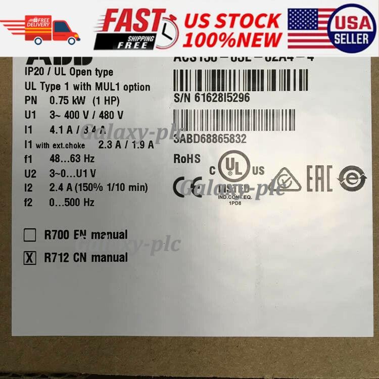 ABB Inverter ACS150-03E-02A4-4 NEW FREE Fast SHIPPING