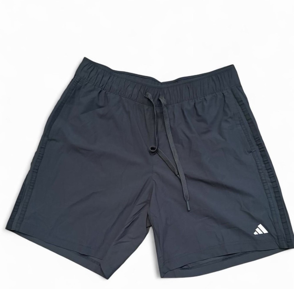 Adidas Athletic Shorts Mens M Navy Gym Training Running Stretch Lightweight