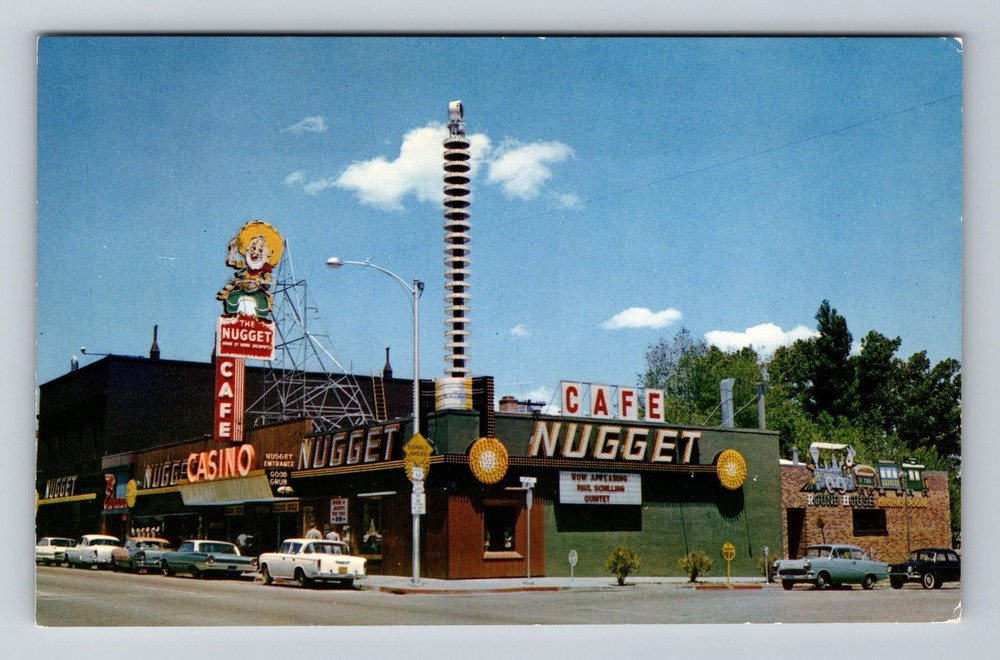 Carson City, NV-Nevada, Nugget Café & Casino, Advertising Vintage Postcard