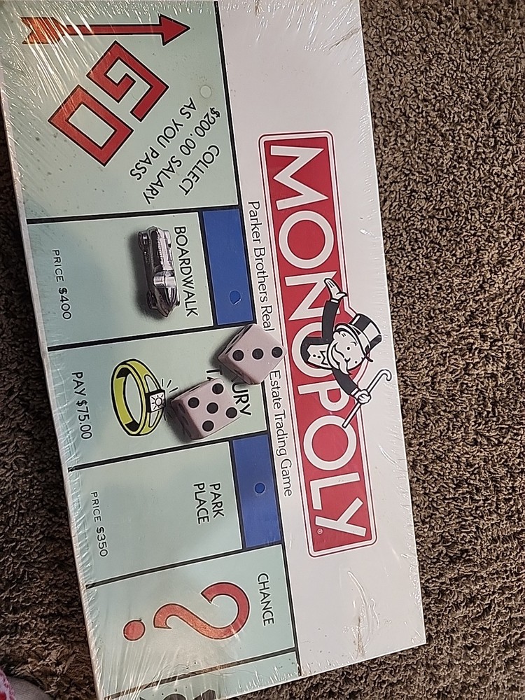 Monopoly Board Game Original Parker Brothers 1985  No. 0009 Still Sealed Vintage
