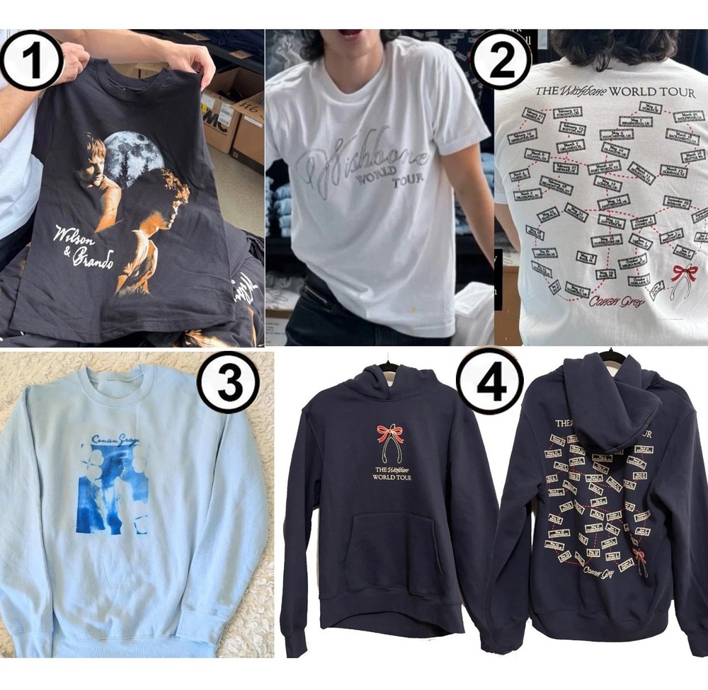Conan Gray Wishbone World Tour 2026 Merch reprint T-Shirt or Hoodie