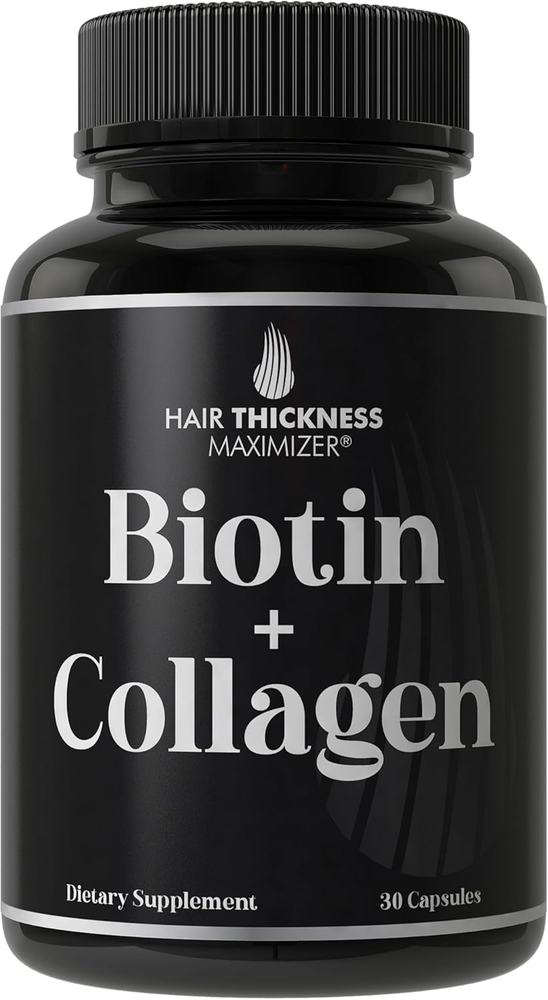Suplementos de Biotina y Colágeno - 10000Mcg Biotina + Colágeno Bovino Avanzado 2-I