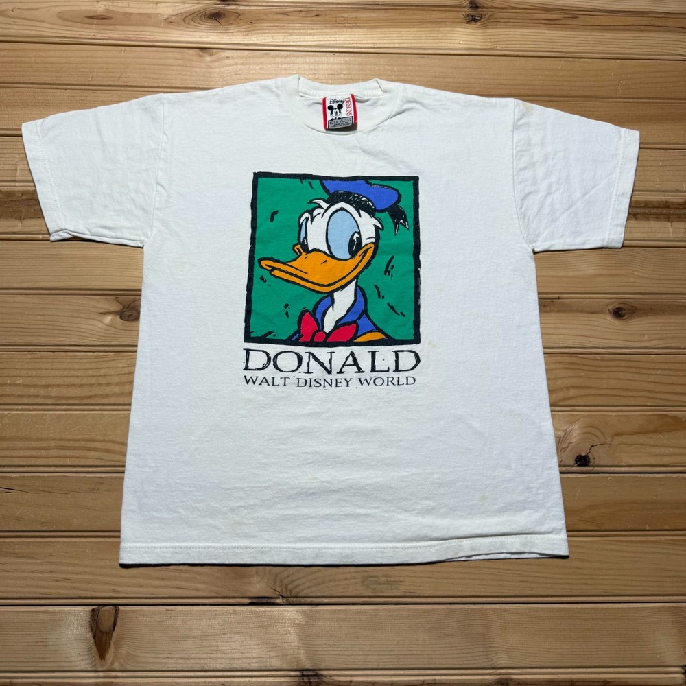 Vintage 90s Donald Duck Walt Disney World Souvenir T-Shirt USA Youth Large 14-16