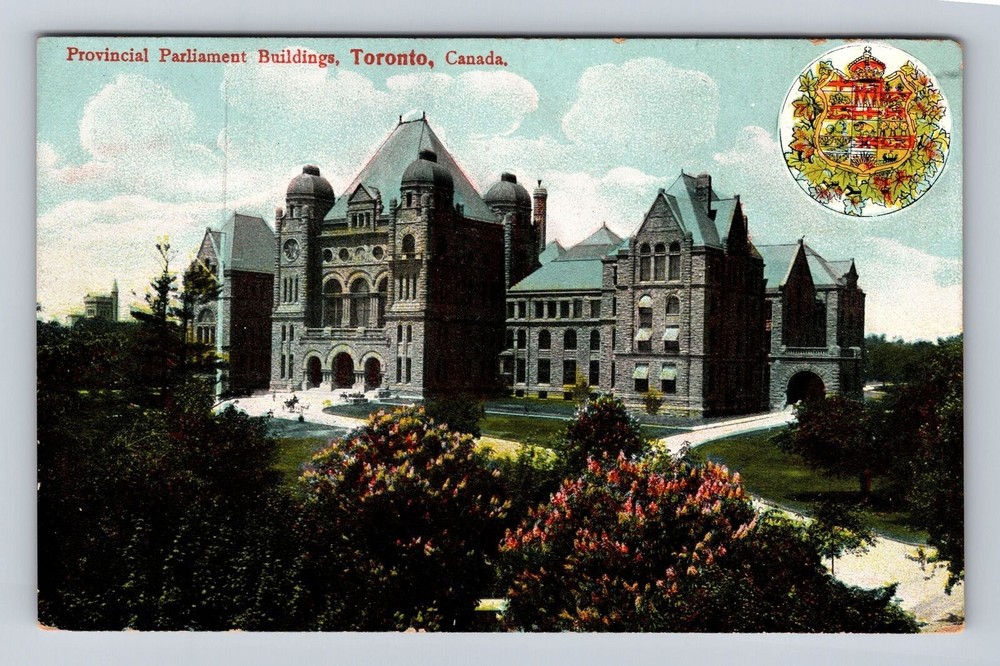 Toronto Ontario- Canada, Provincial Parliament Buildings, Vintage Postcard