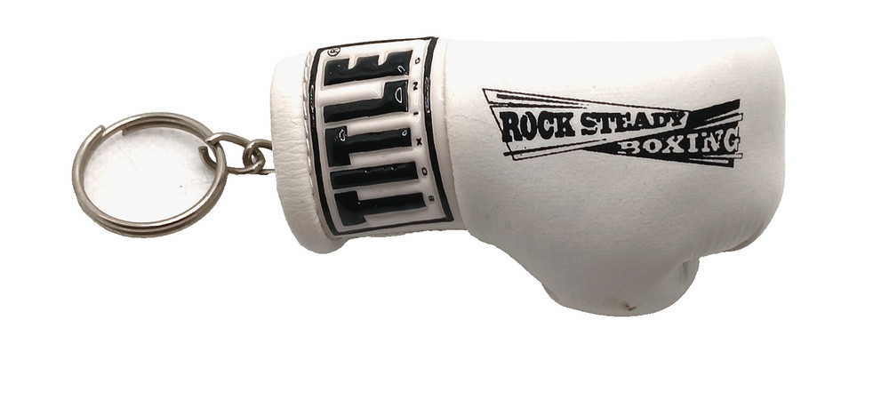 Rock Steady Boxing Glove Keychain   Free Shipping