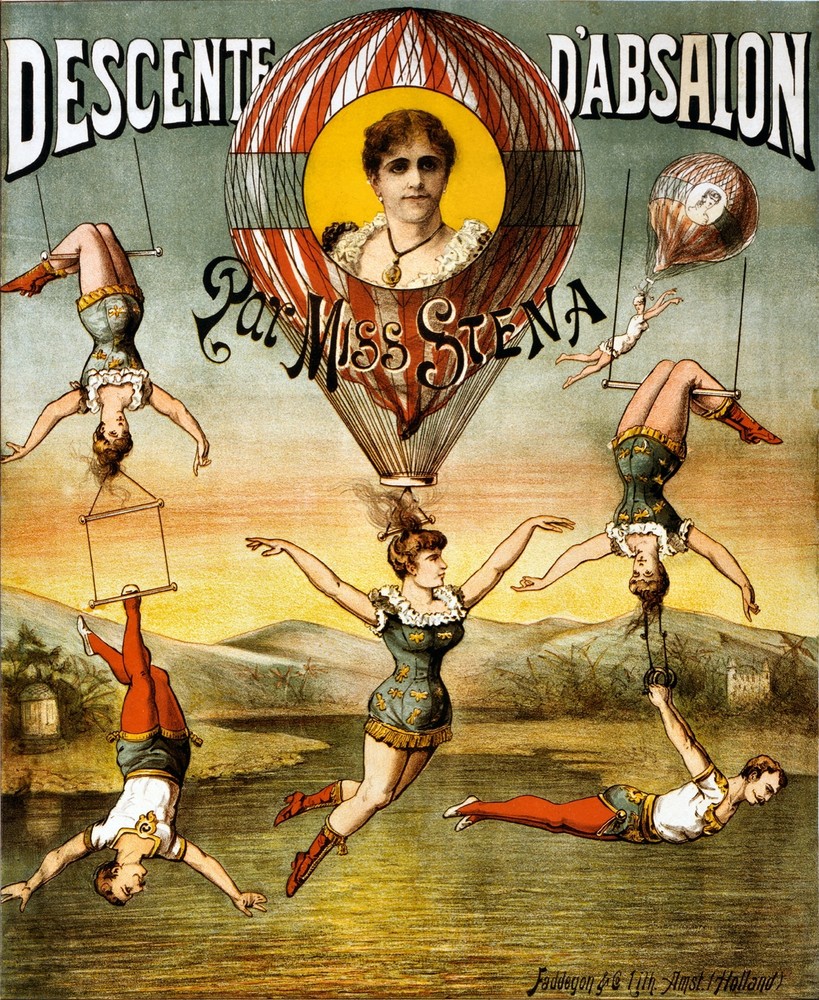 8249.Decoration Poster.Home Room wall art design print.Miss Stena acrobat.Circus