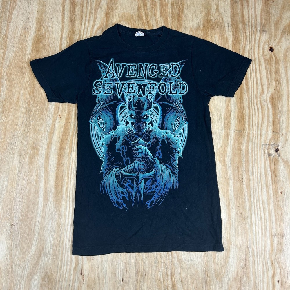 VTG Avenged Sevenfold Concert Tour Graphic Fan Apparel S/S Tee Men's S Black Y2K