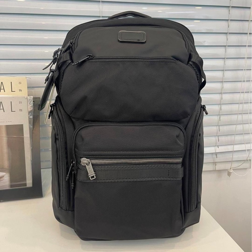 TUMI ALPHA BRAVO Nomadic Backpack Black Business Travel Multifunctional NEW#