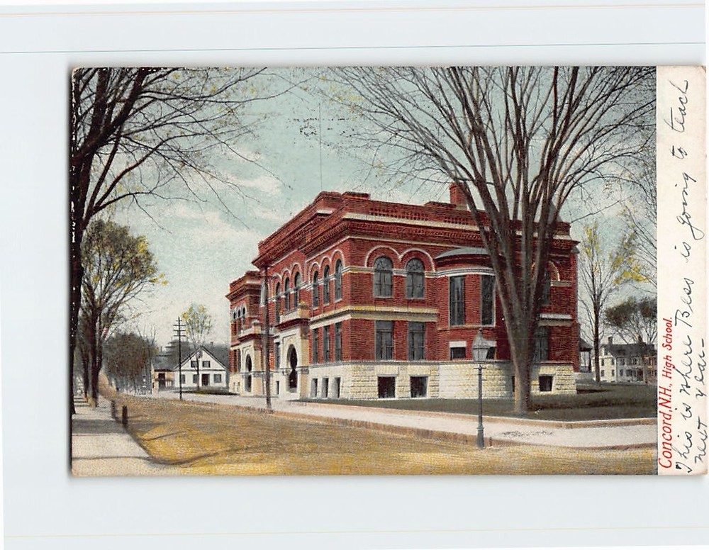 Postcard High School Concord NH USA