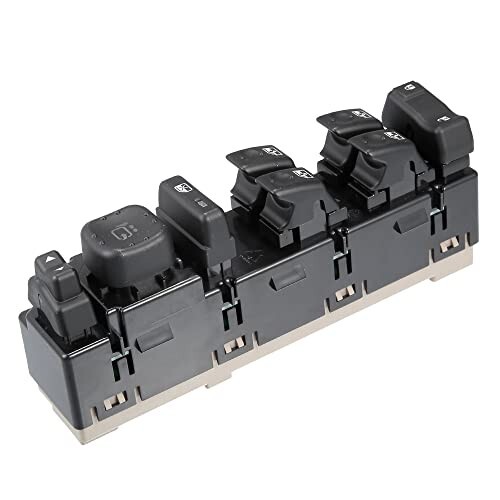Power Window Switch Left Front Driver Side Black for Chevy Silverado 15883319