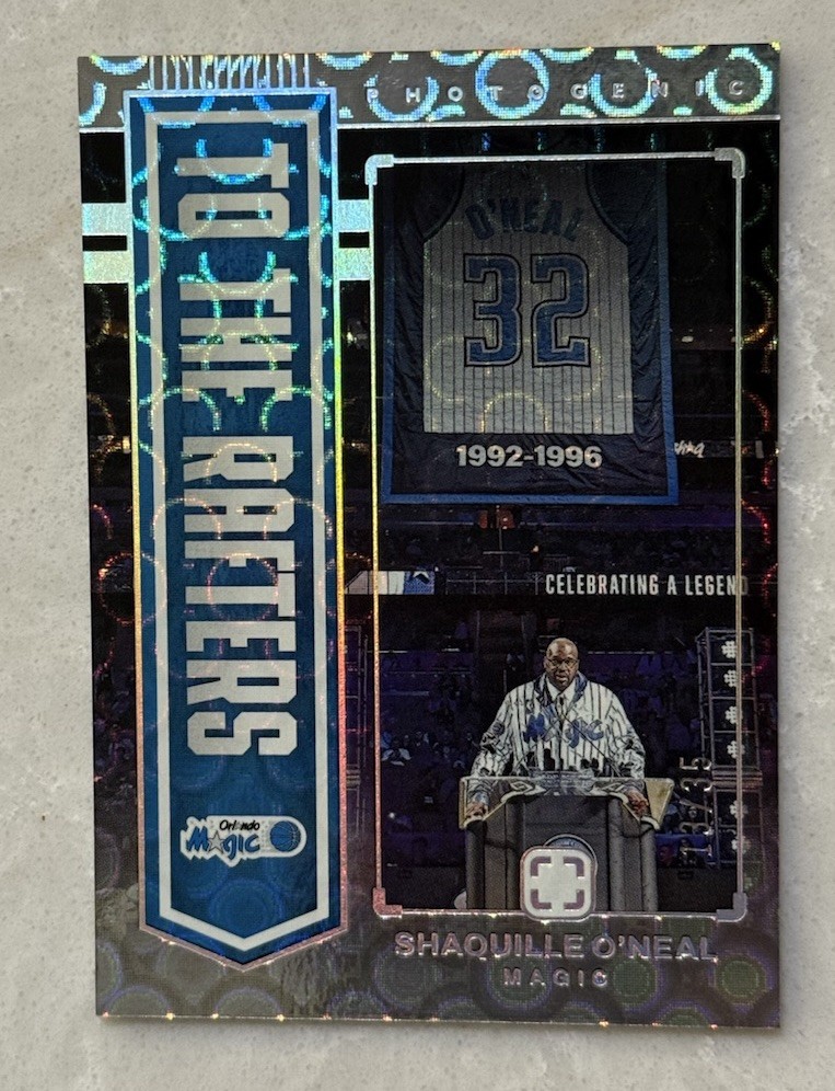 2024-25 Panini Photogenic - To The Rafters #3 Shaquille O’Neal Groovy /35