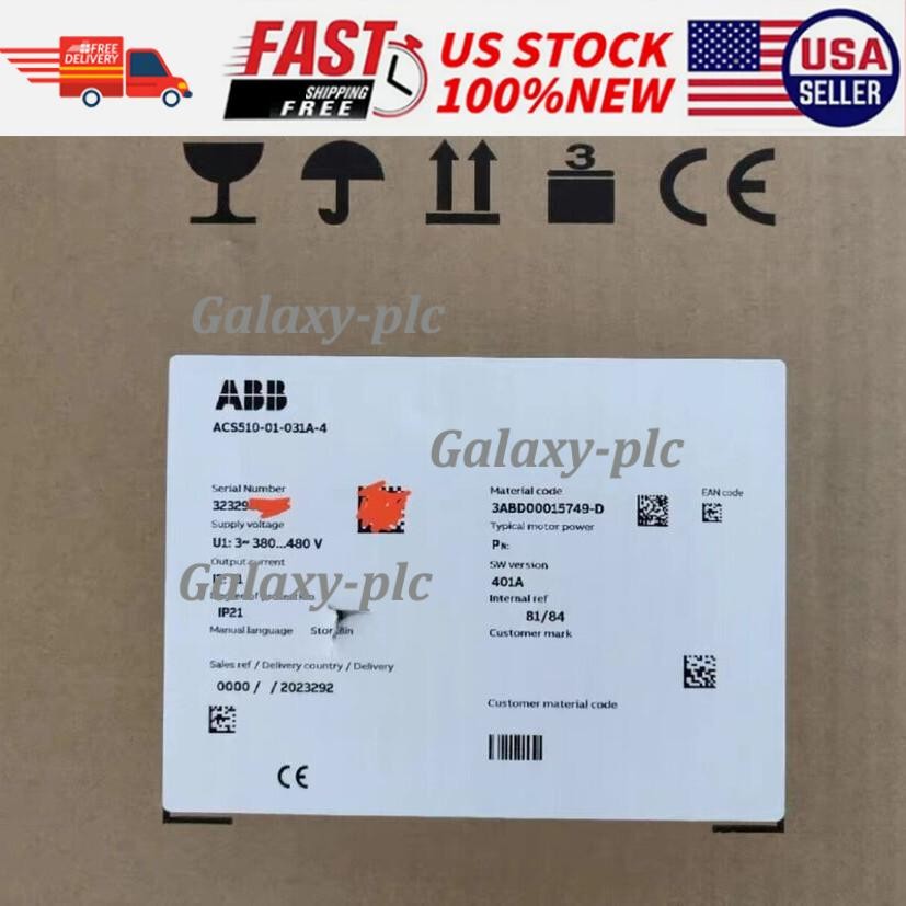 ABB ACS510-01-031A-4 Frequency Converter New in Box Fast Shipping 1pcs No Keypad