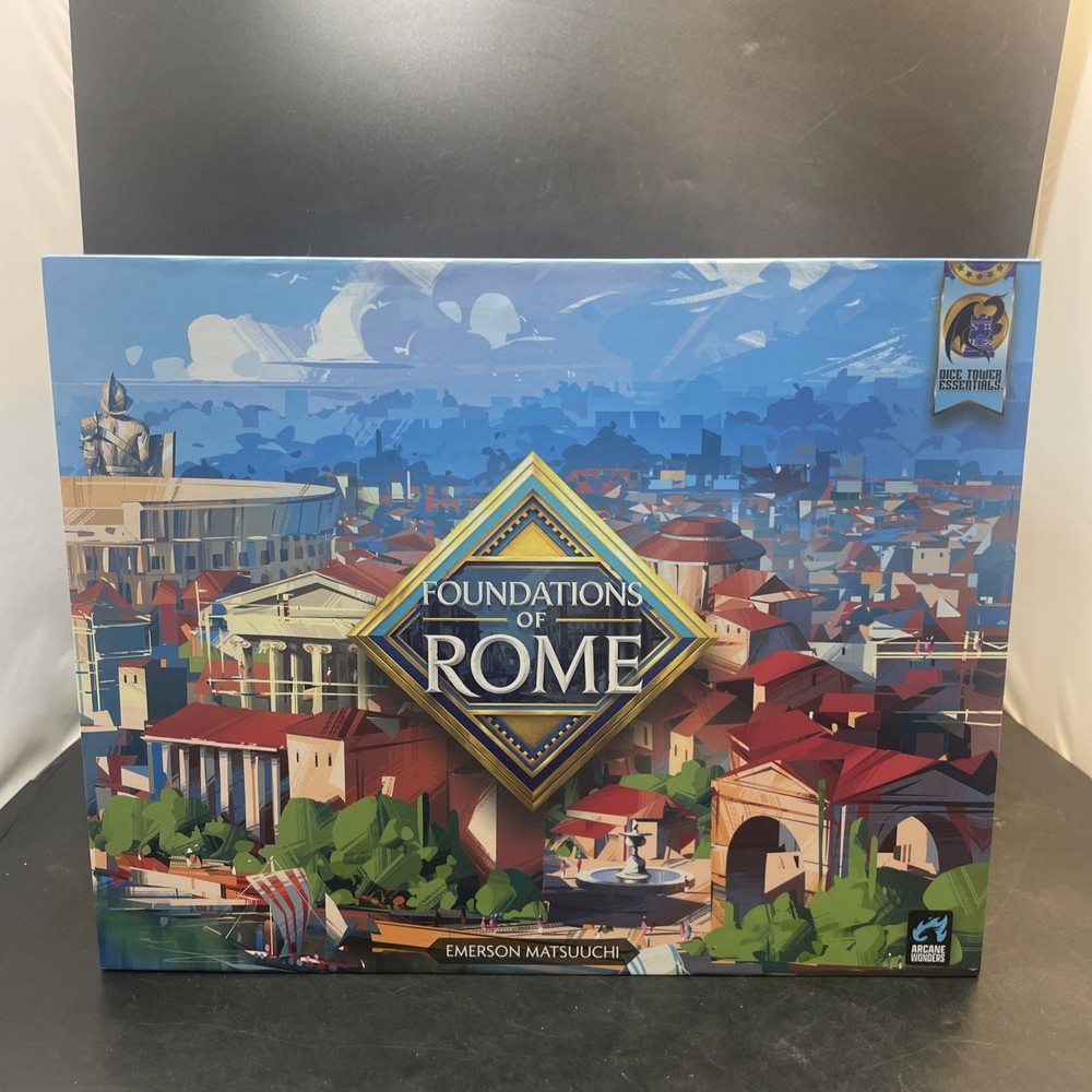 Arcane Wonders Foundations Of Rome Board Game Maximus Edition New open box