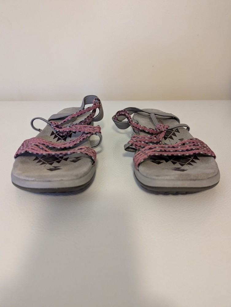 Sketchers Reggae Slim Stretch Turn It Up Pink Womens Size 10 Preowned
